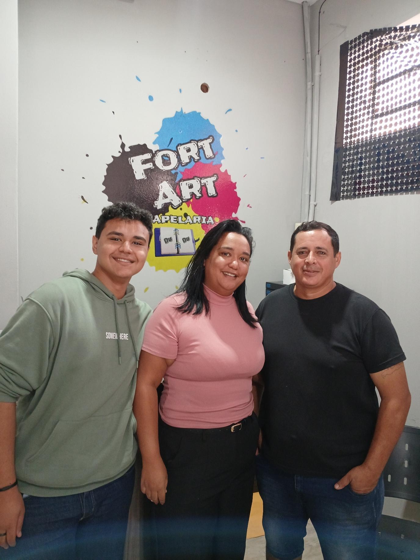 Luiz, Fernanda e Eduardo